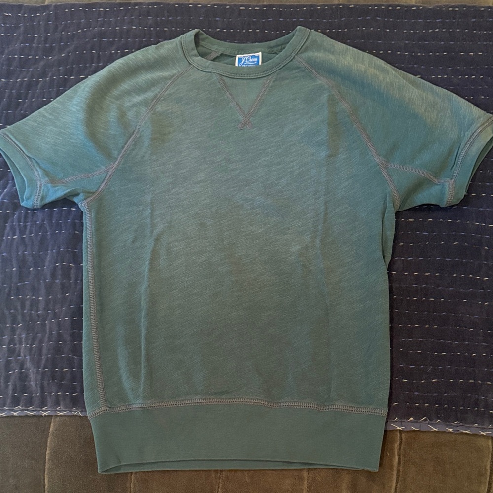 J. CREW Knit Goods Men’s Short Sleeve Lightweight Raglan Sweatshirt
